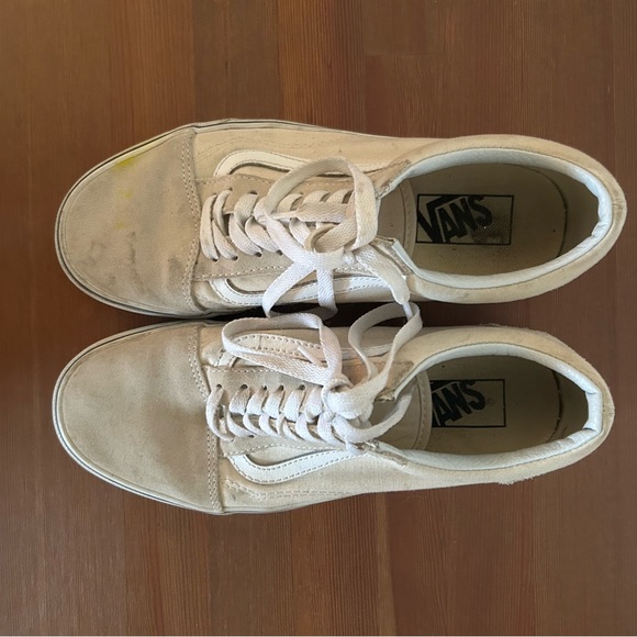 Vans Cream Old Skool Sneaker Men’s Size 7 Women’s Size 8.5 - Picture 7 of 9